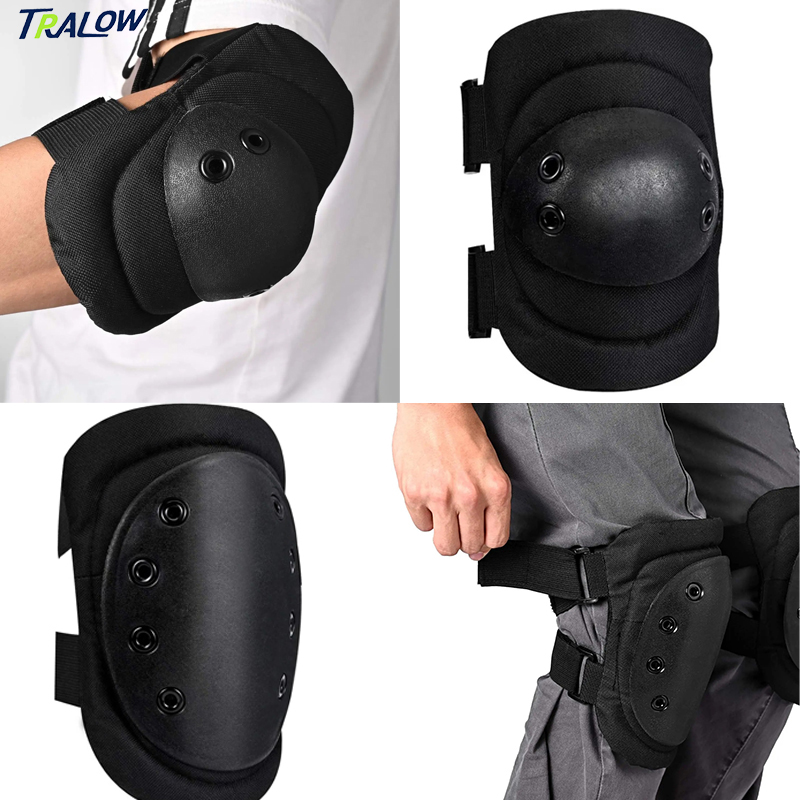 Mountain Biking Knee And Elbow Pads - TRALOW 4in1 무릎 팔꿈치 손목 보호