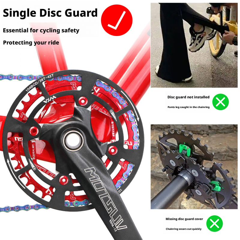 Mountain Biking Protective Gear - 산악 자전거용 104 BCD 체인링 가드,