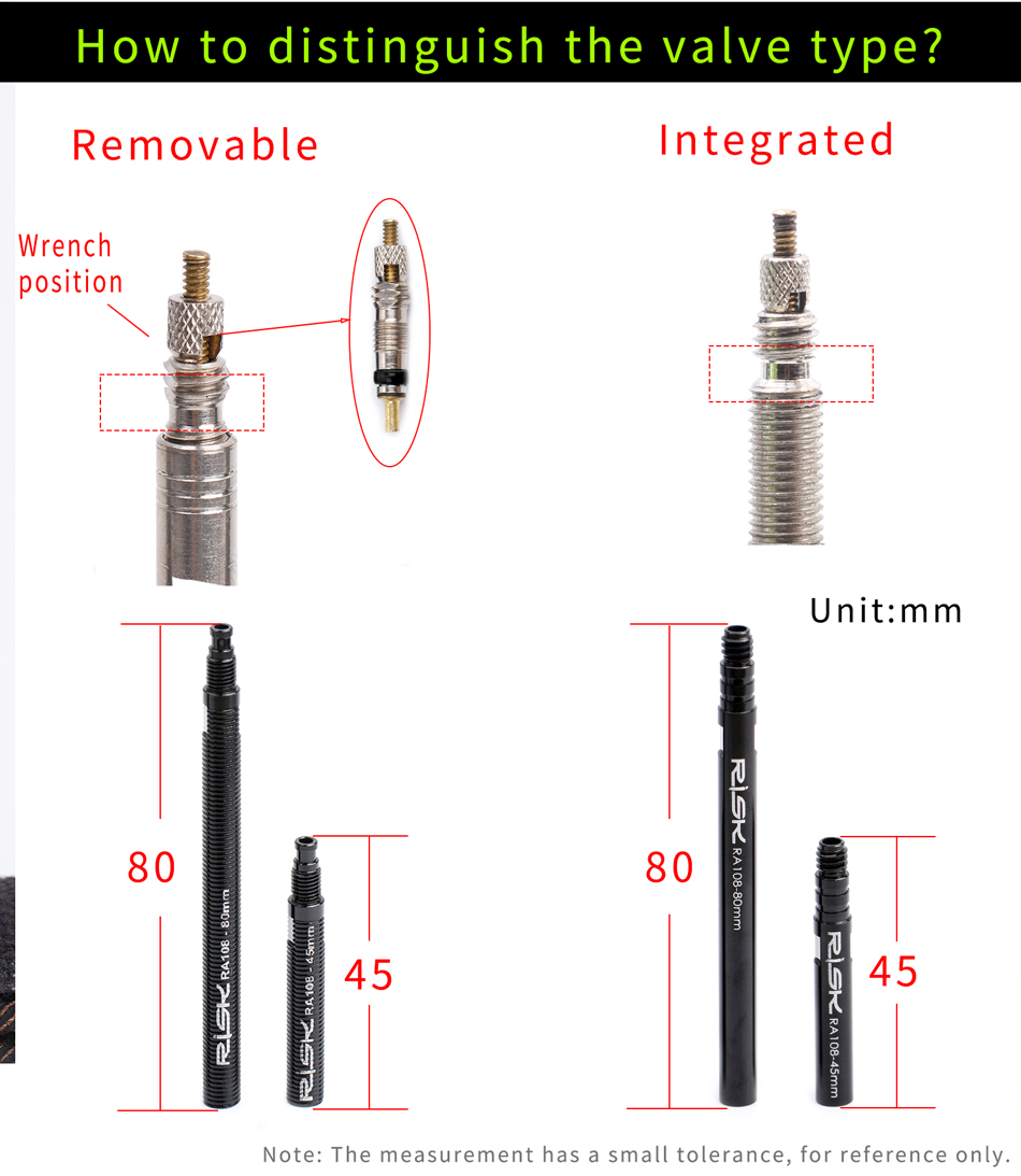 RISK 자전거 프레스타 밸브 연장 폴 (3in1 렌치 - Tubeless Valve Core 리뷰 및 가격