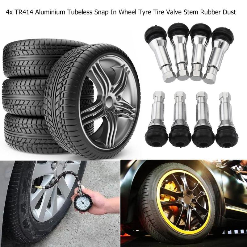 4 개/대 알루미늄 합금 타이어 밸브 스템 캡 스냅 인 - Tubeless Valve Core 리뷰 및 가격