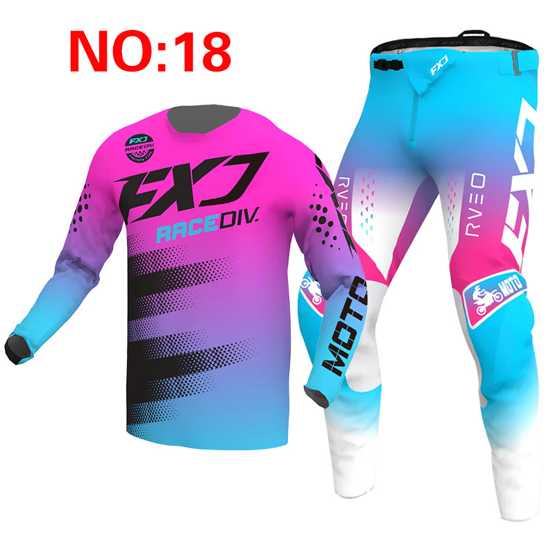 새로운 2025 FXJ 핑크 엔듀로 모토크로스 기어 세 - Mountain Biking Videos 리뷰 및 가격